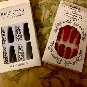 Fake nails, 6 pks total